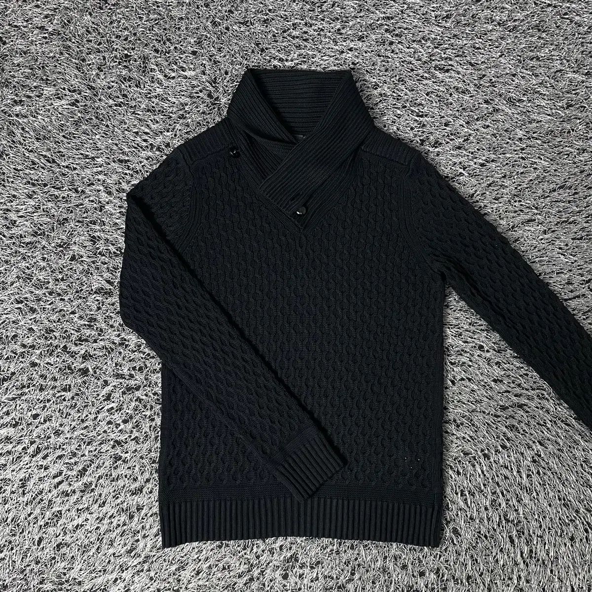 ARMANI アルマーニ ショールカラー コットン ニット セーター