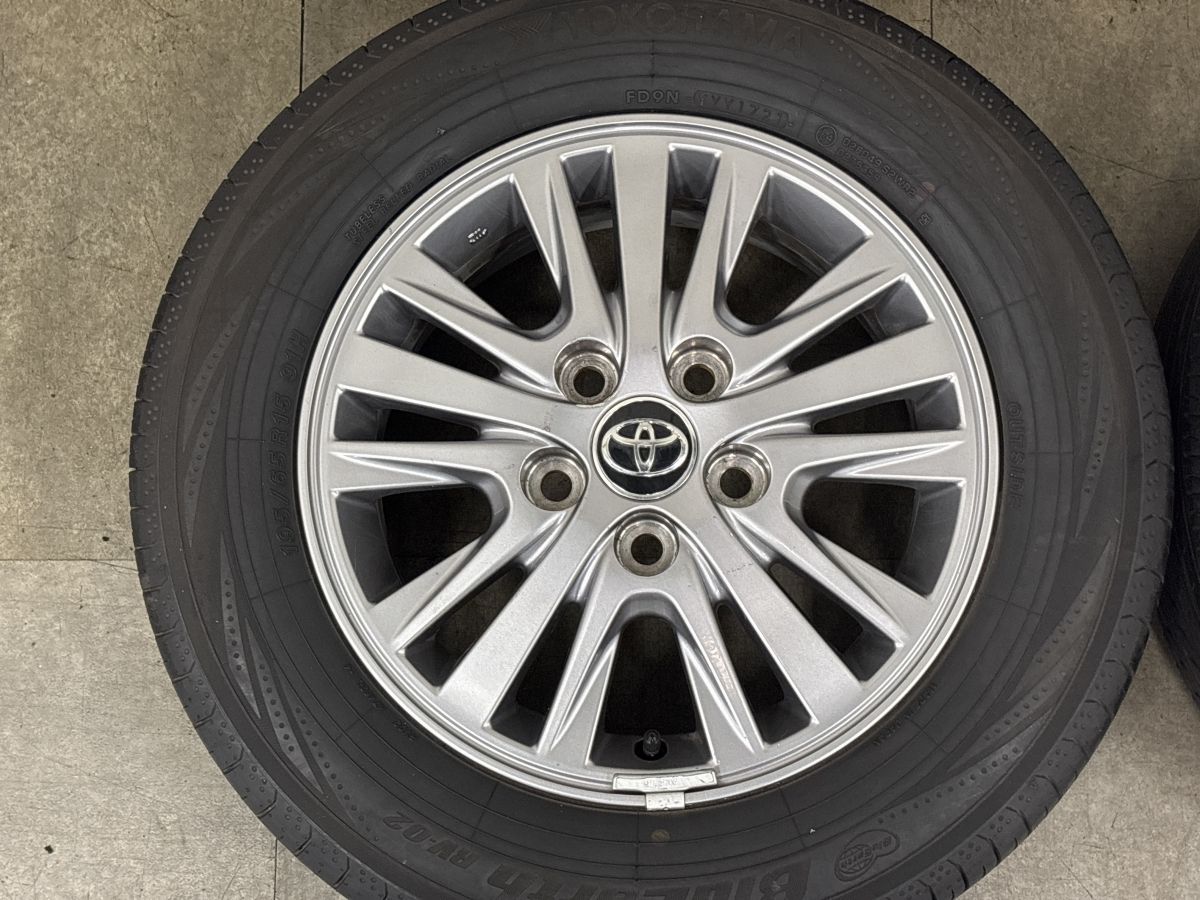 良好品】トヨタ エスクァイア 純正 15in 6J +50 PCD114.3 ヨコハマ