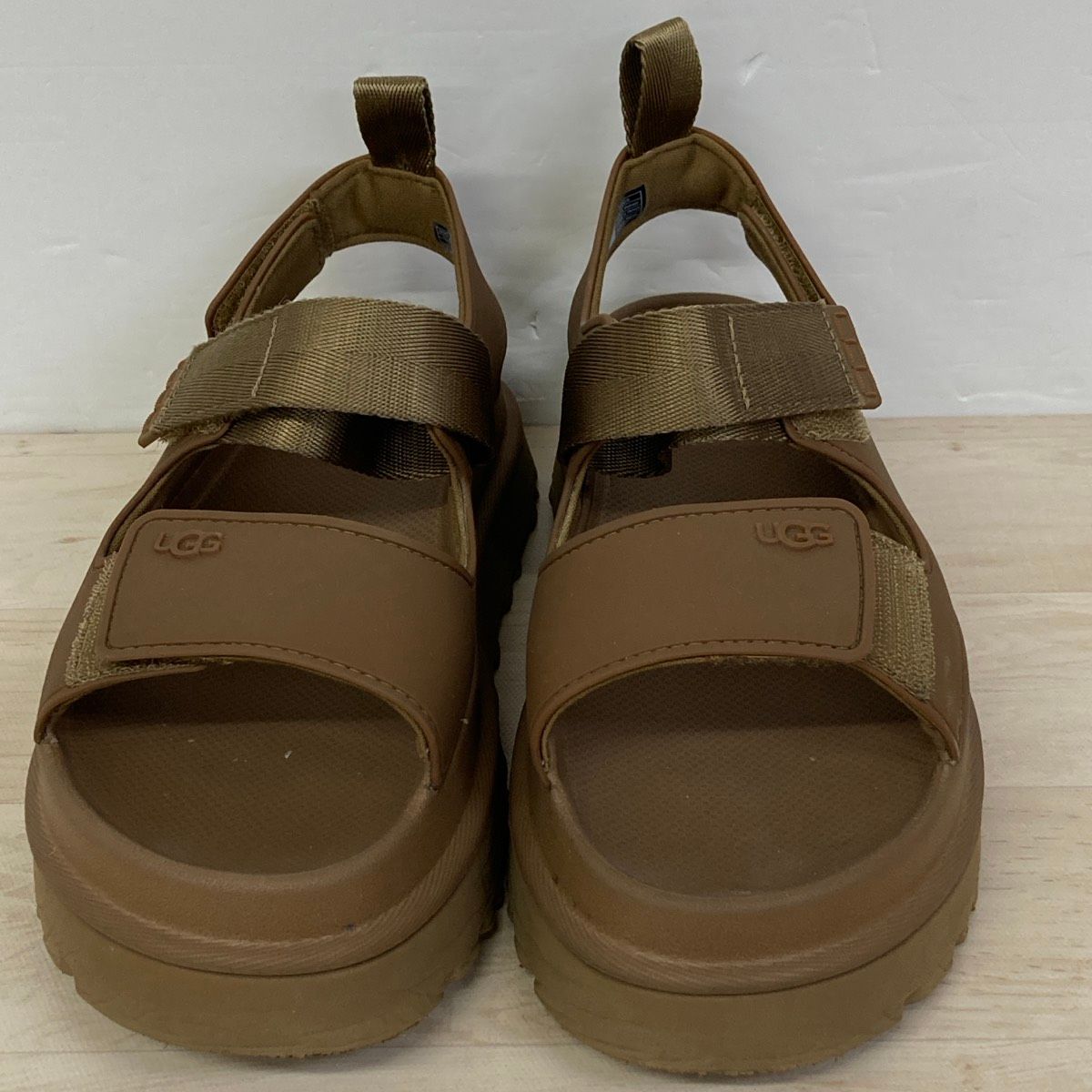 UGG/アグ 23cm サンダル ブラウン S/N 1152685 厚底 ストラップ