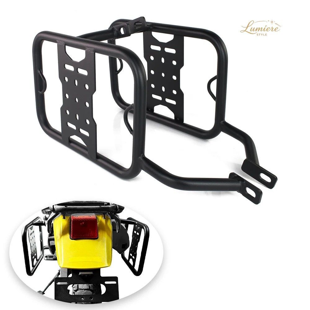 DR 650 1996-2020 - 25 DR650 バイク用サイドラックサポートサドルバッグブラケットキャリアホルダー