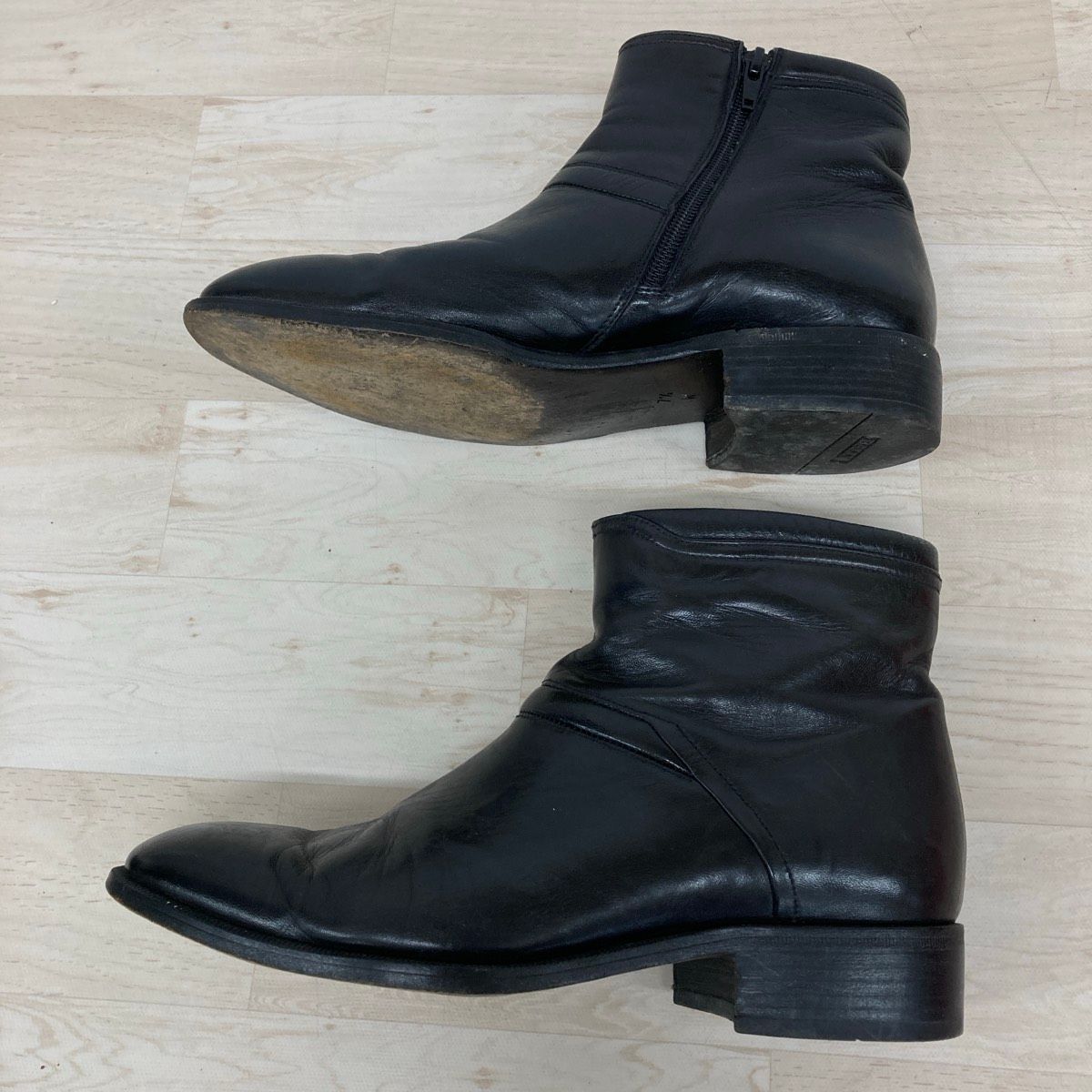 BALLY/バリー BROCK サイドジップブーツ ブラック 7 1/2 W (25.5cm相当