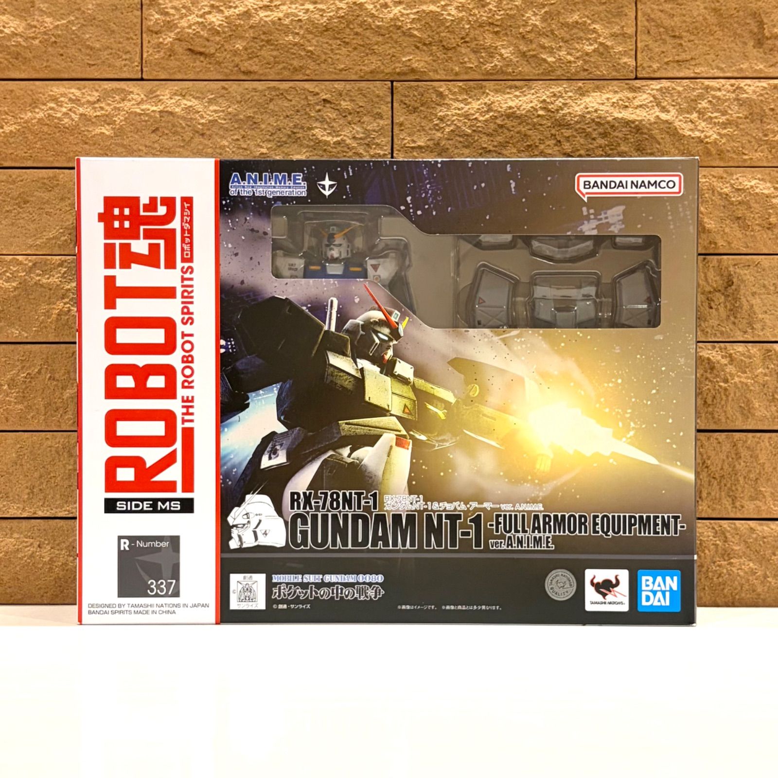 新品未開封　TAMASHII NATIONS ROBOT魂 機動戦士ガンダム0080 ポケットの中の戦争 ＜SIDE MS＞ RX-78NT-1 ガンダムNT-1＆チョバム・アーマー ver. A.N.I.M.E.　フィギュア