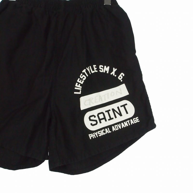 SAINT MICHAEL / EASY SHORTS CREATION 黒 セントマイケル SAINTMICHAEL 24SS CREATION EASY SHORTS