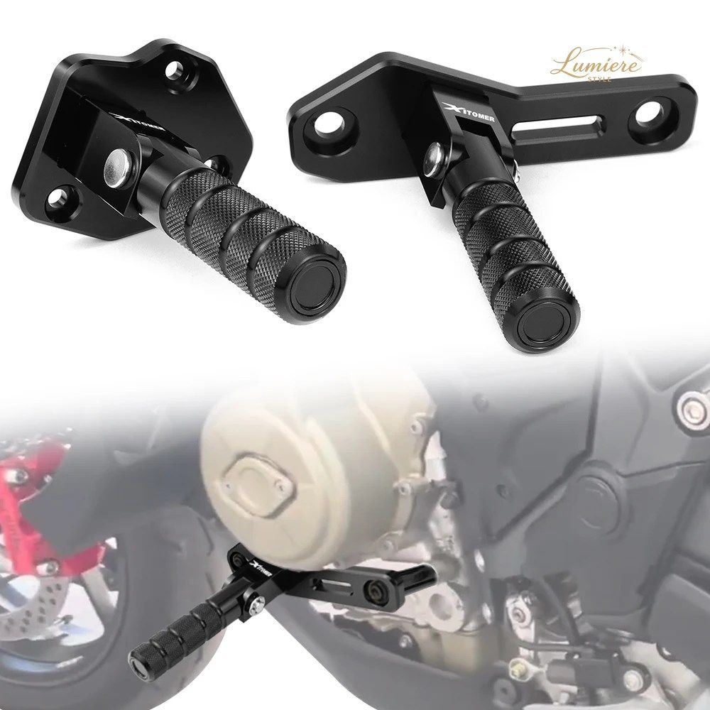 ドゥカティ ムルティストラーダ V4 V4S V4 RS V4 パイクスピーク V4 ラリー モーターサイクル ライダー用 折りたたみ式フットペグ フットレ
