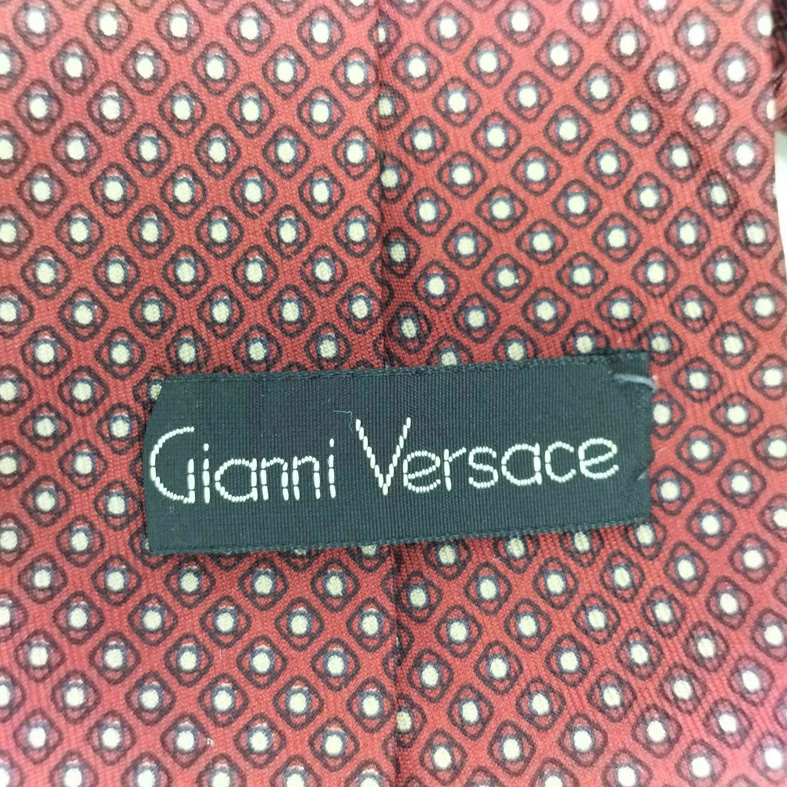 ジャンニヴェルサーチ GIANNI VERSACE 総柄 シルク ネクタイ メンズ