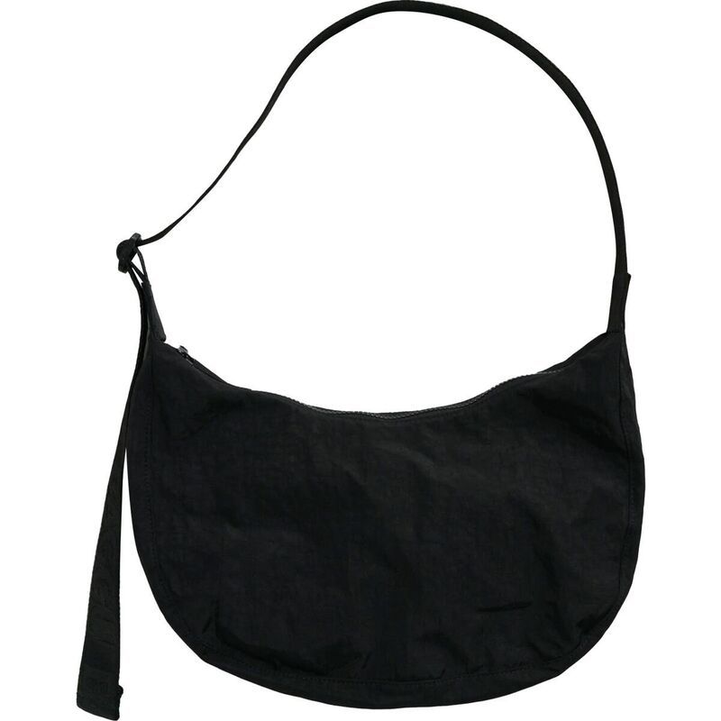 バッグー メンズ ショルダーバッグ ナイロン BAGGU Medium Nylon Crescent Bag Black3