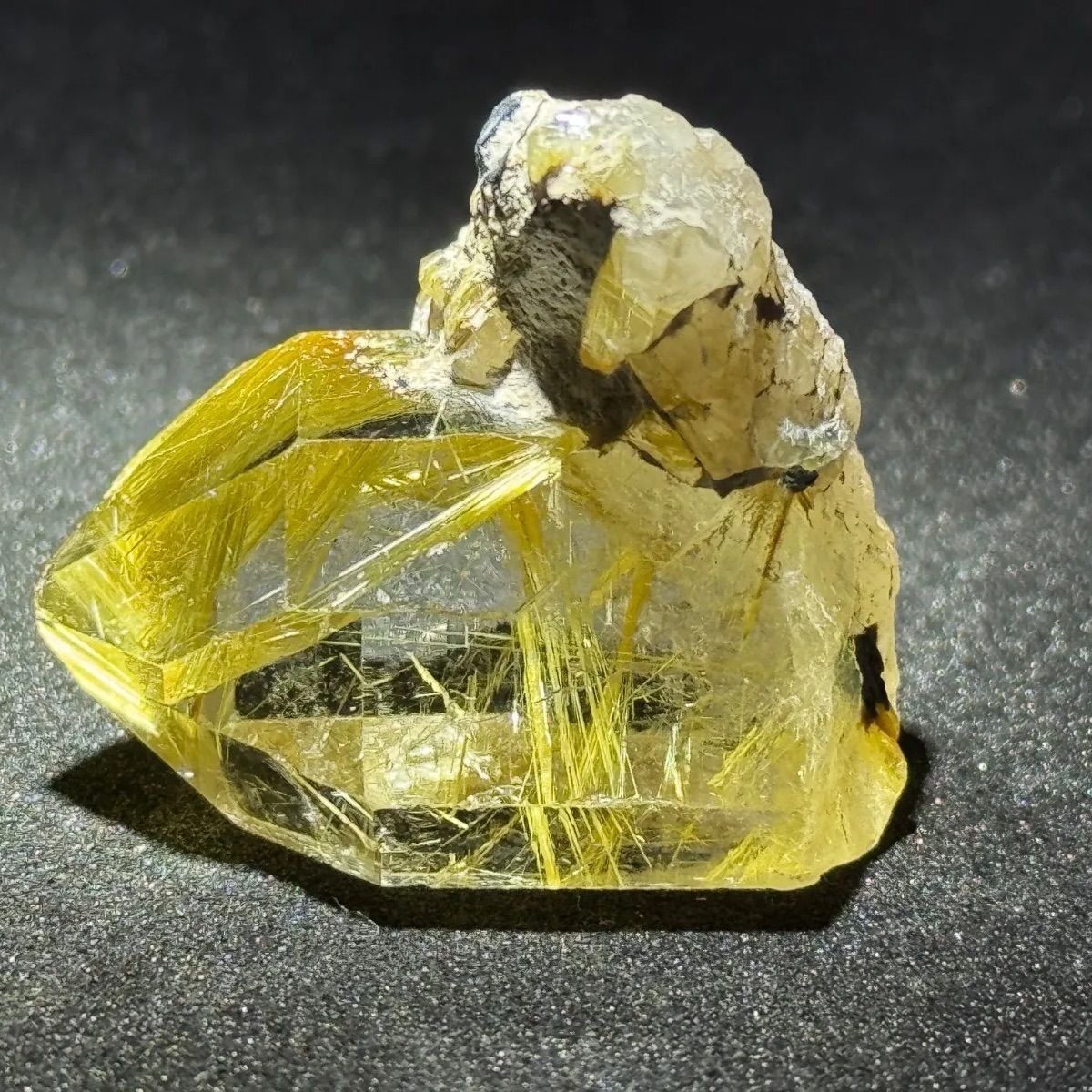 天然 ゴールドルチルクォーツ 原石 水晶 鉱物標本 コレクション - メルカリ
