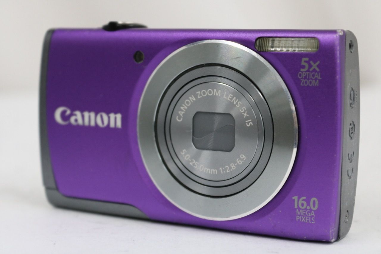 【返品保証】 キャノン Canon PowerShot A3500 IS パープル 5x コンパクトデジタルカメラ e16212