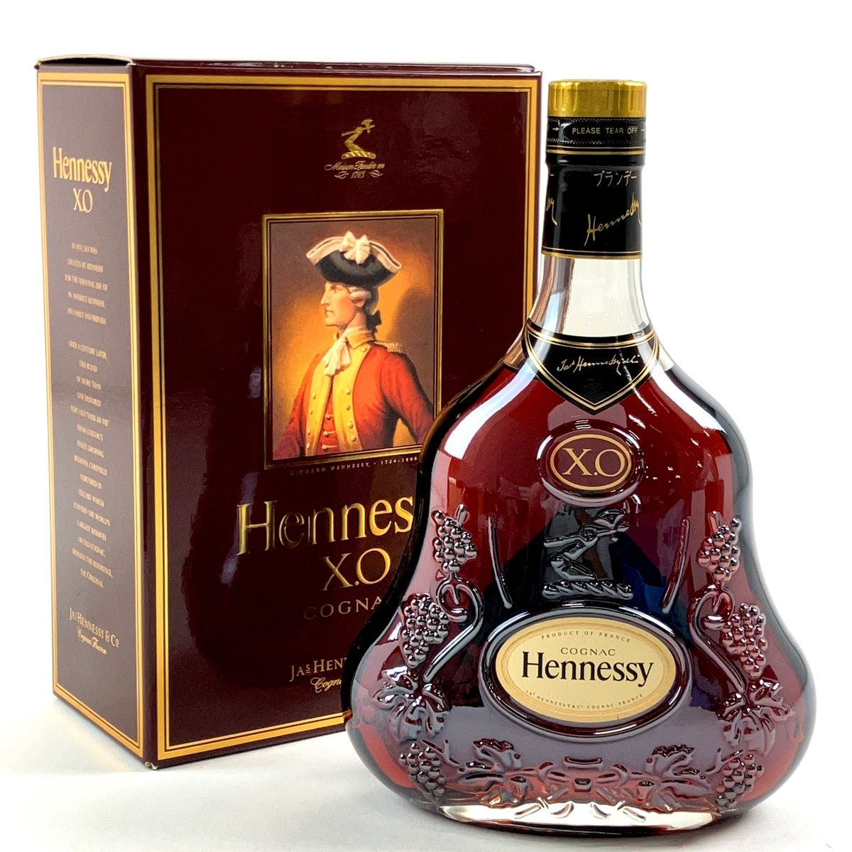 Hennessy XO金キャンプ　クリアボトル　ヘネシー　古酒 ヘネシー Hennessy XO 金キャップ クリアボトル 700ml ブランデー