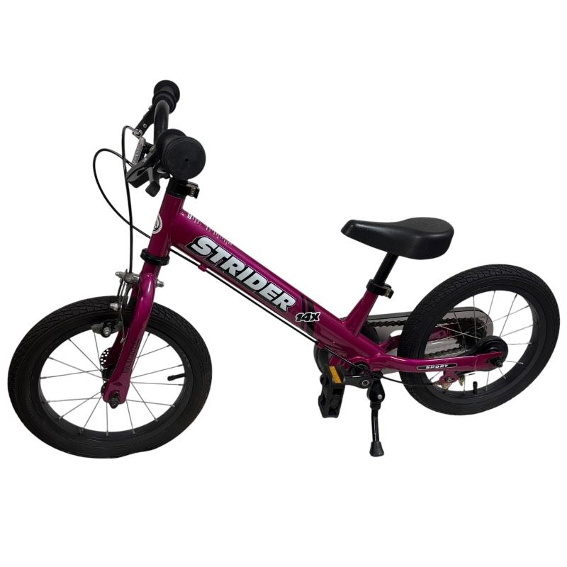 【動作品】STRIDER（ストライダー）14x 14インチ キッズバイク ピンク ペダル・スタンド付属 自転車 18,352円