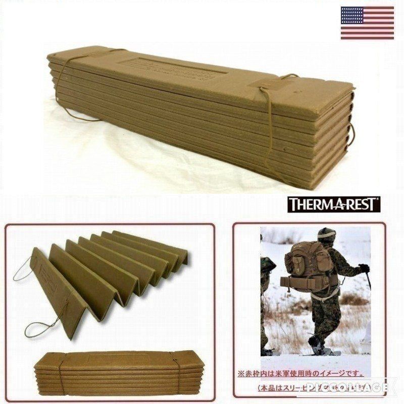 [US Army Release] Sleeping Bag Mat Accordion Foam Sleeping Mat Camping Outdoor THERM-A-REST (100) MG16GK-2-W #26