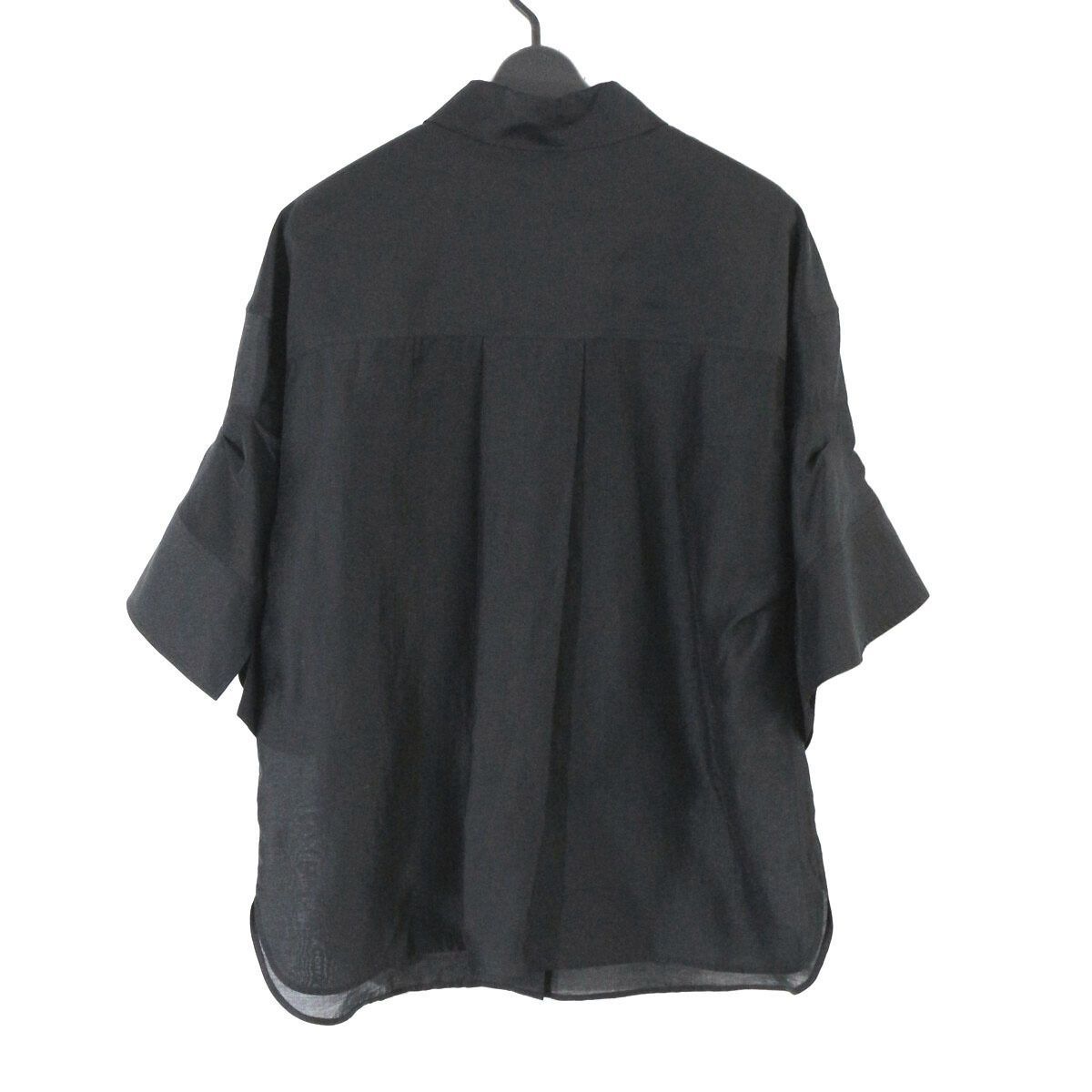 極美品 セオリーリュクス 25年 Tori Maddox Shirt 洗える38 theory luxe セオリーリュクス 25SS Tori Maddox Shirt シアーフレア