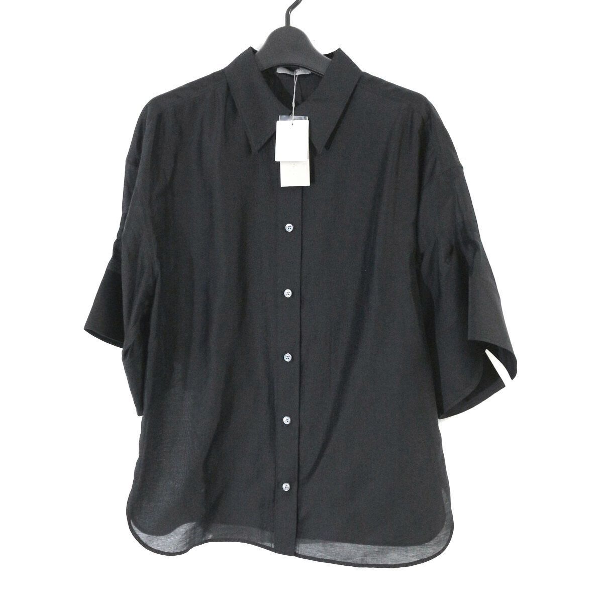 極美品 セオリーリュクス 25年 Tori Maddox Shirt 洗える38 theory luxe セオリーリュクス 25SS Tori Maddox Shirt シアーフレア