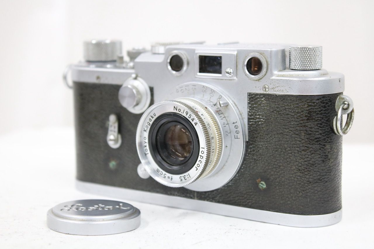 【訳あり品】 レオタックス Leotax f + Topcor 5cm F3.5 レンジファインダー カメラ e16442