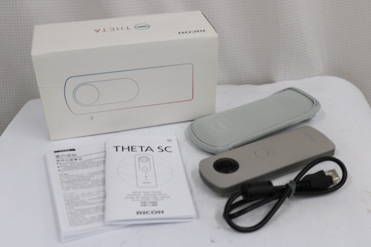 【返品保証】 【元箱付き】リコー Ricoh SC グレー 全天球カメラ 360度カメラ e16506 19,275円