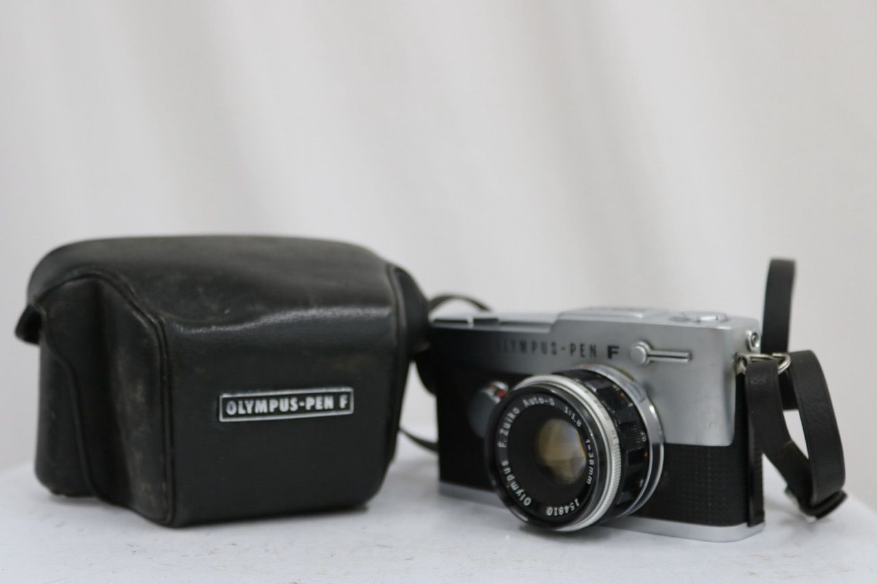 【返品保証】 オリンパス Olympus PEN FV F.Zuiko Auto-s 38mm F1.8 ケース付き カメラ e16526
