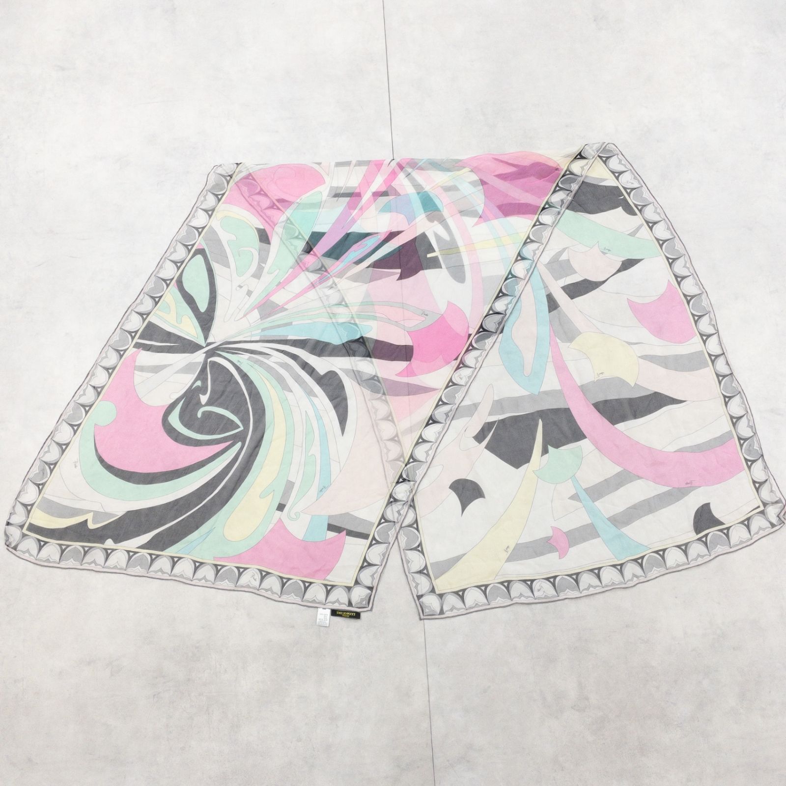 EMILIO PUCCI エミリオプッチ ショール ストール スカーフ 総柄 大判