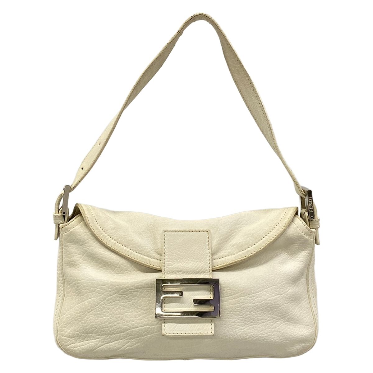 FENDI(フェンディ) ハンドバッグ - 8BR003 白 レザー