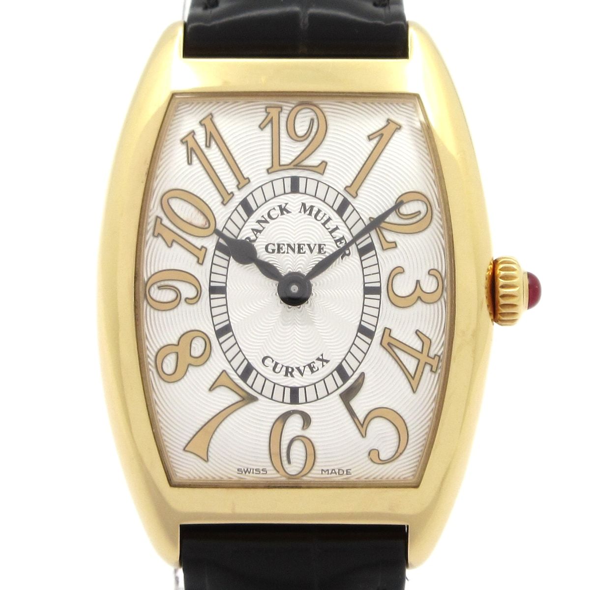 FRANCK MULLER(フランクミュラー) 腕時計 トノウカーベックス レリーフ 1752QZREL レディース K18YG/社外ベルト シルバー