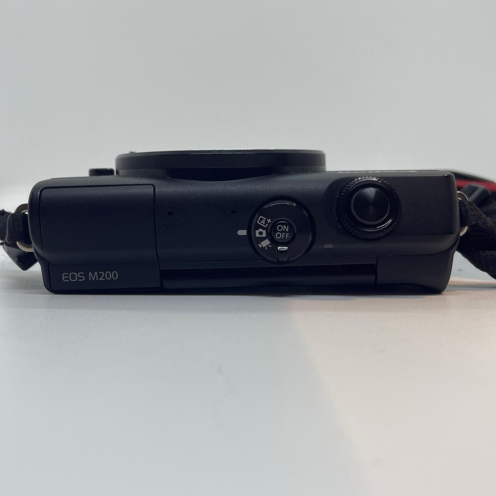 全額返金保証】【最速発送】Canon デジタル一眼 EOS M200 ボディ 美品