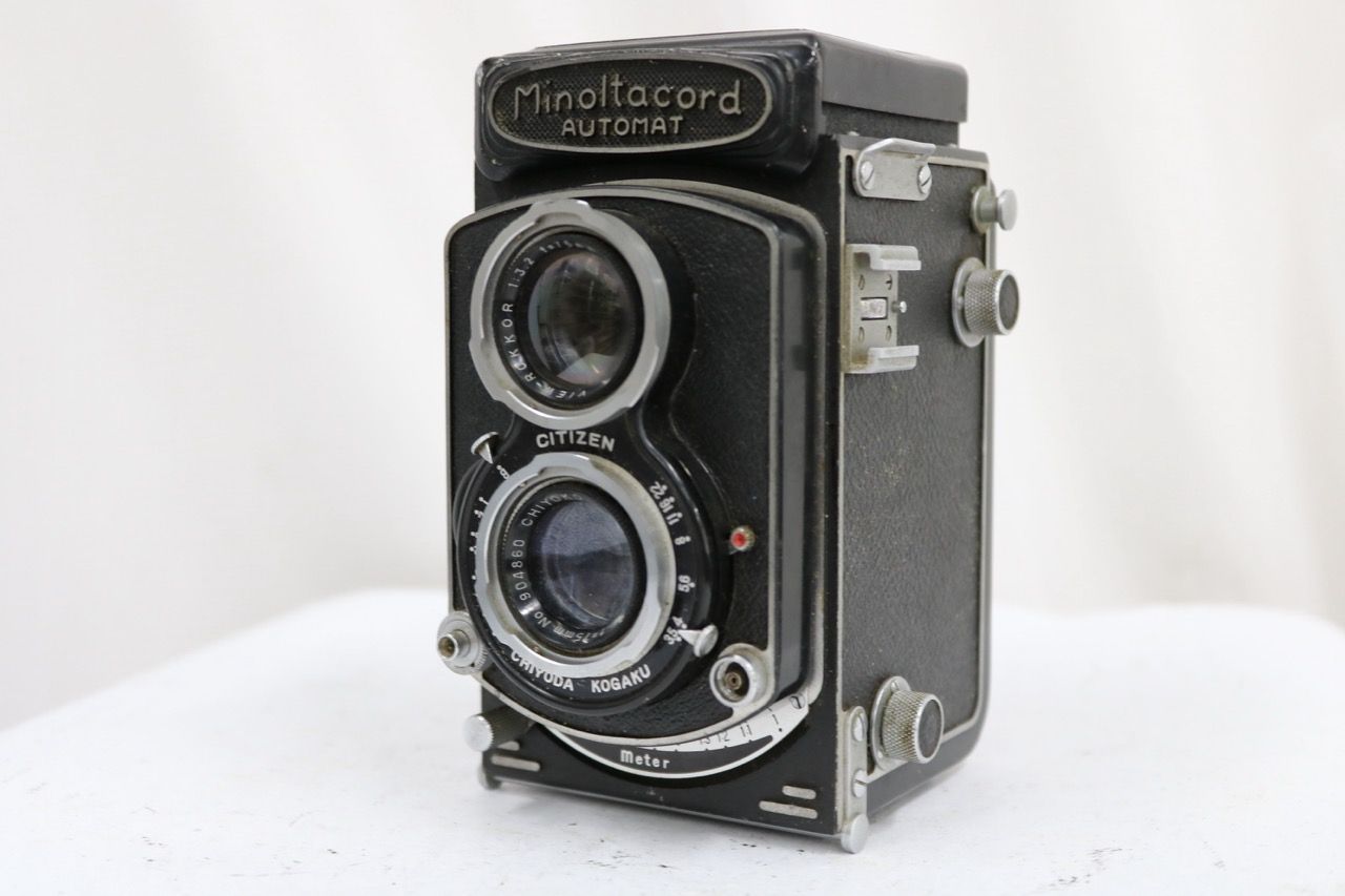 返品保証】 ミノルタ Minolta cord AUTOMAT CHIYOKO ROKKOR 75mm F3.5