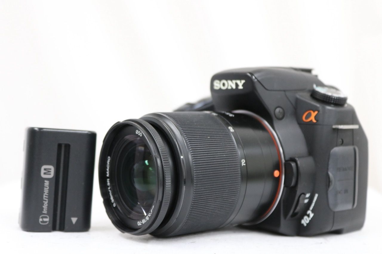 【返品保証】 ソニー Sony α300 DSLR-A300 DT 18-70mm F3.5-5.6 バッテリー付き デジタル一眼 e16659