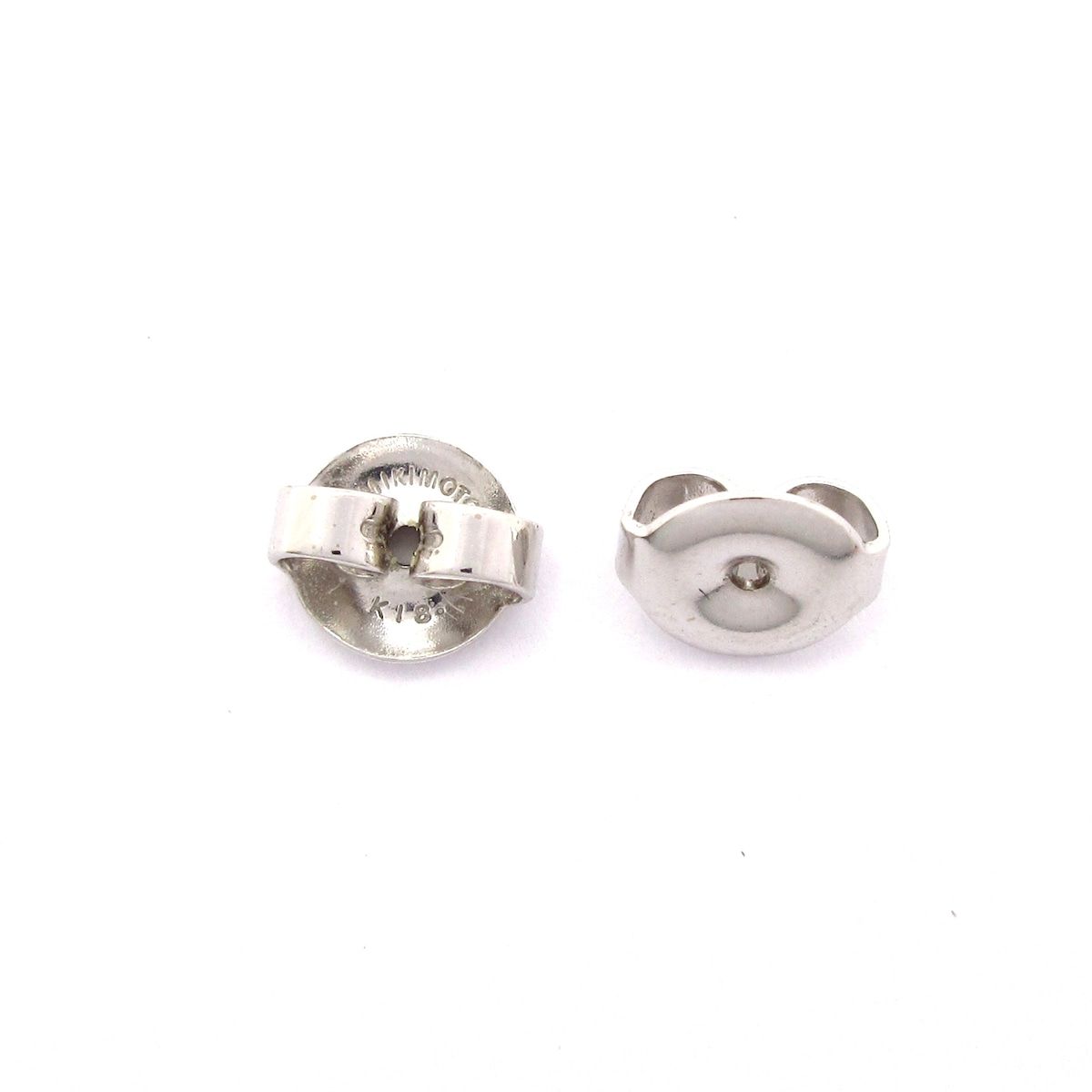 mikimoto(ミキモト) ピアス美品 - K18WG×ダイヤモンド - メルカリ