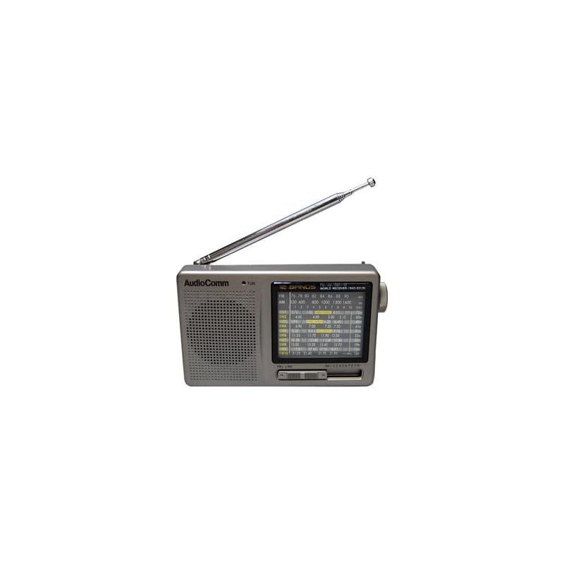 【新品】 AudioComm 12バンド 株・競馬ハンディたんぱラジオオーディオコム RAD-S512N(07-7956) 1
