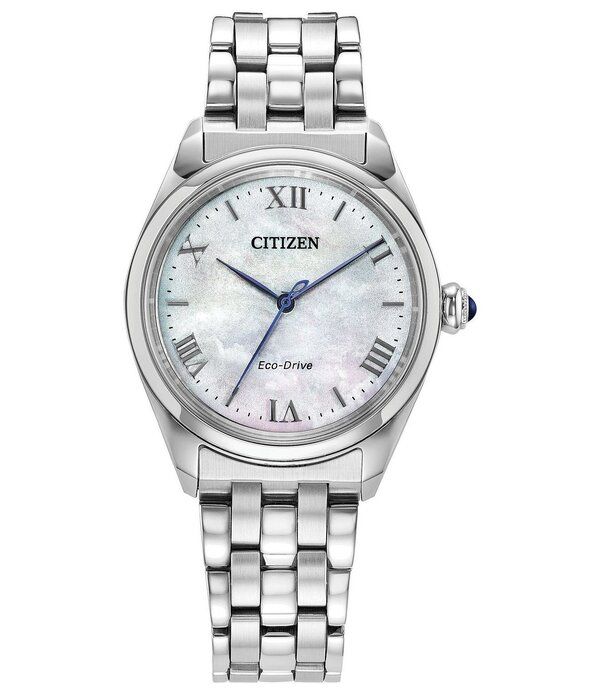シチズン レディース アクセサリー 腕時計 Tシャツ Womens Classicitizen L Three Hand Stainlessteel Bracelet Watch Silver シルバ
