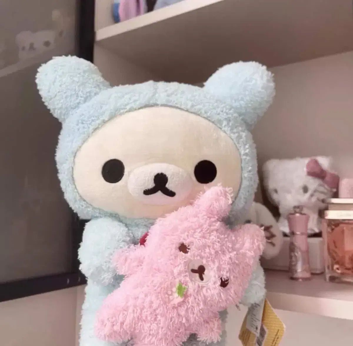 コリラックマ スカイブルー うさぎ ぬいぐるみ