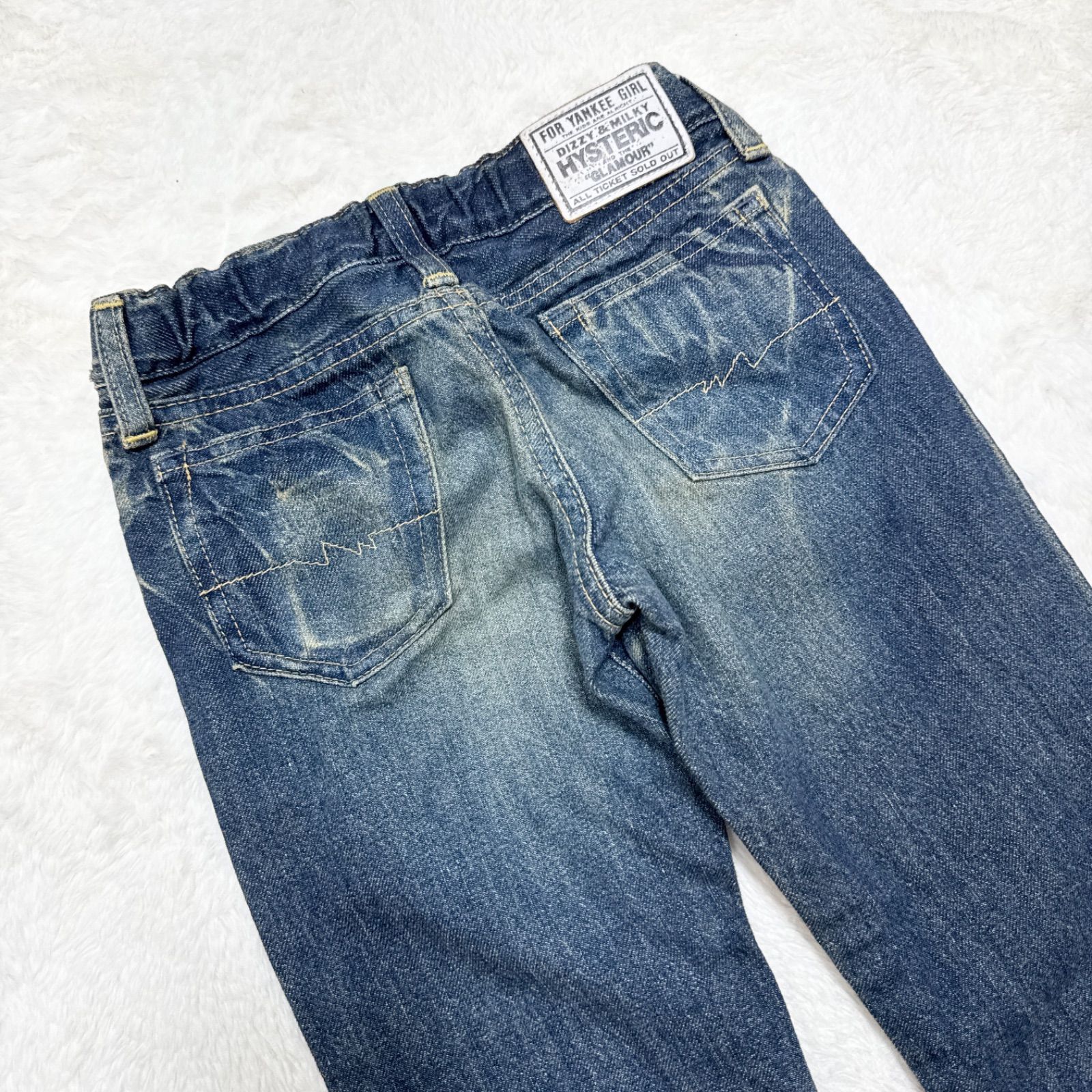 ヒステリックグラマー スタッズ デニムパンツ ヒスミニ プリント