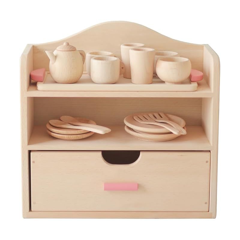 【新品】 木製おもちゃのだいわ ミニままごとセット(ピンク) 食器棚 食器セット 食器は全て収納可能 ままごと おままごと ままごとセット 木製ままごと 食器セット 食器 食器棚 木のままごと ギフト用 プレゼント用 クリスマス 誕生日 0 14,279円