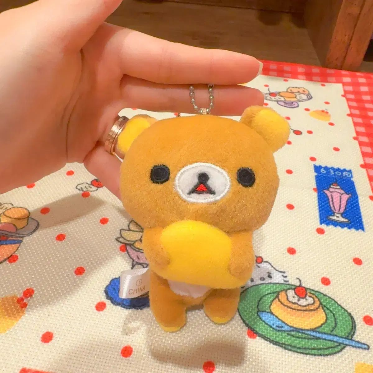 古典 San-X リラックマ クリップ ぬいぐるみ キーホルダー