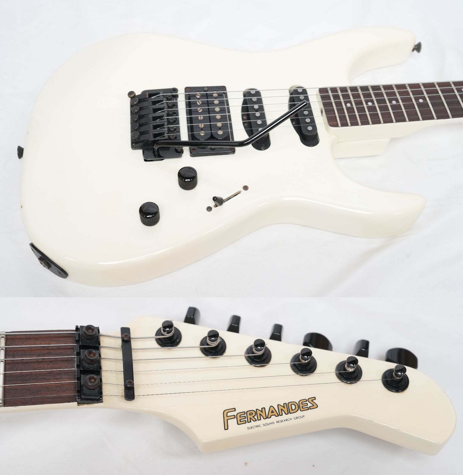 ☆FERNANDES FR-50 REVOLVER ALL WHITE ショートスケール FRTブリッジ