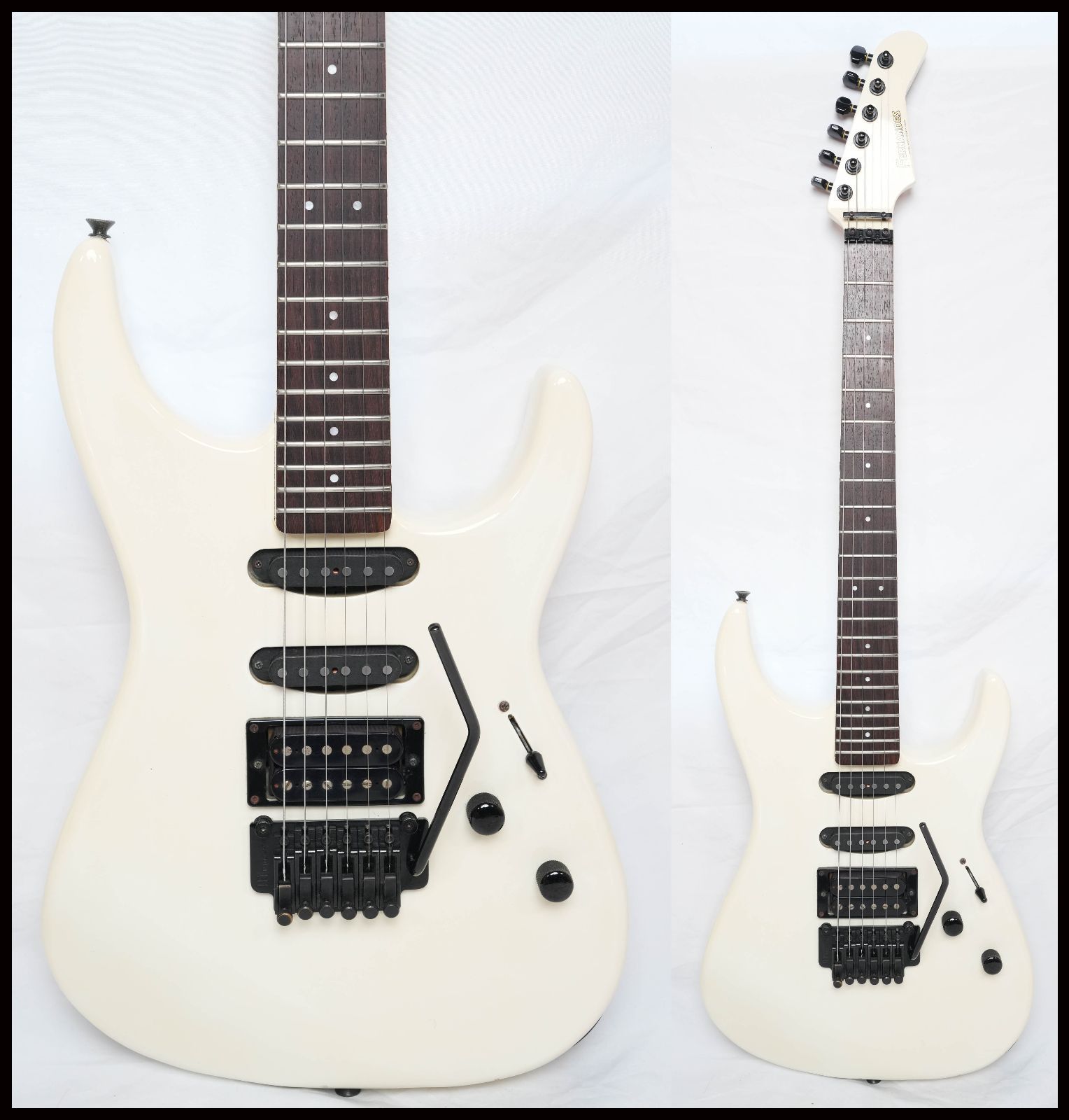 ☆FERNANDES FR-50 REVOLVER ALL WHITE ショートスケール FRTブリッジ