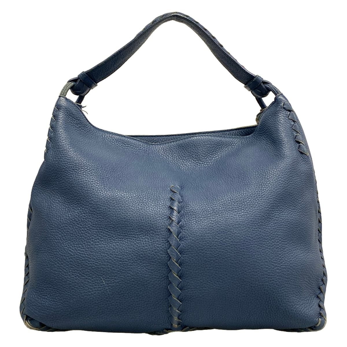 BOTTEGA VENETA(ボッテガヴェネタ) ハンドバッグ - ブルー レザー