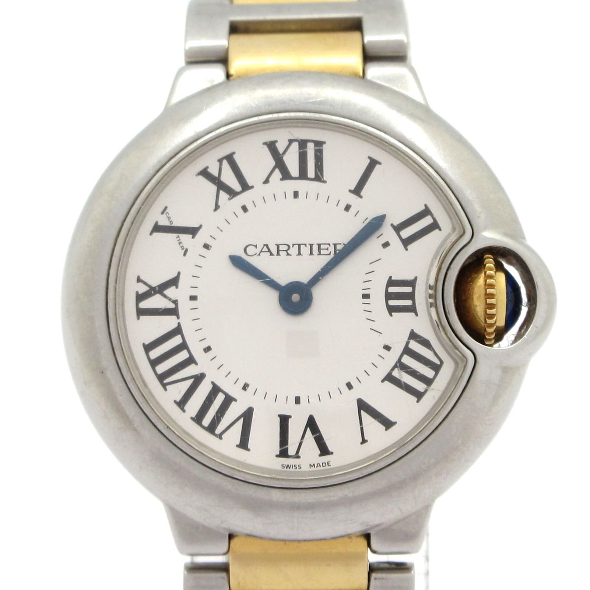 Cartier(カルティエ) 腕時計 バロンブルーSM W69007Z3 レディース SS×K18YG シルバー