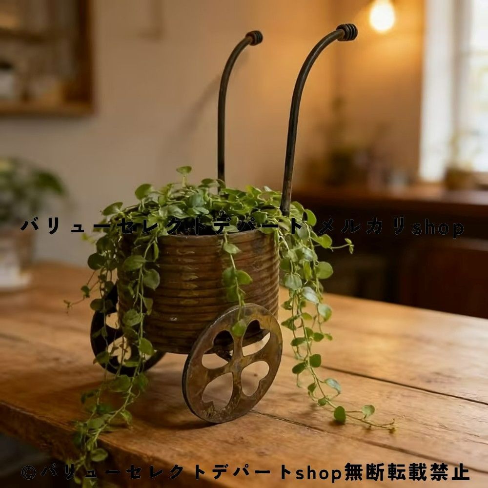手押し車 プランター ヴィンテージ アイアン フレンチカントリー ガーデンオブジェ 錬鉄製 アンティーク調 植木鉢 多肉植物 観葉植物 フラワーポット ガーデン雑貨 シャビーシック ジャンクガーデン ナチュラルガーデン ガーデニング おしゃれ 屋外 8,701円