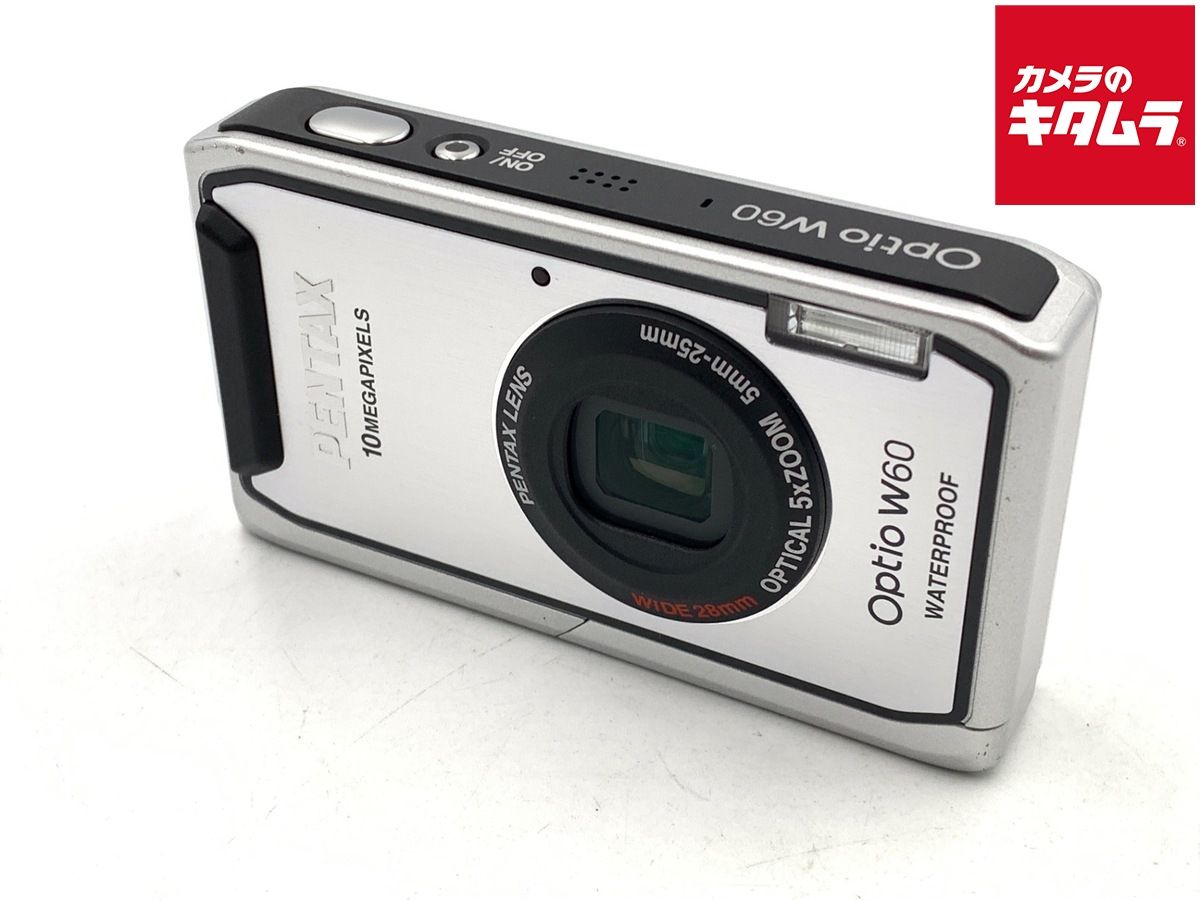 【中古】 【良品】 ペンタックス Optio W60 シルバー
