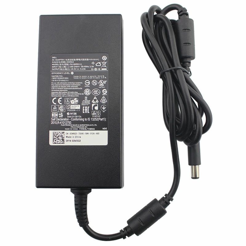 정품 신제품 델 에이리언웨어 17 R3, M17, M17x R4, 15, X51, 14, X51 R2, 17 R2, 15 R2, 19.5V 9.23A 전원 어댑터 FA180PM111