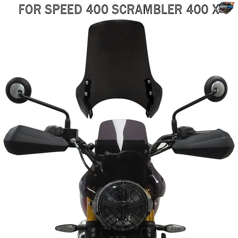SPEED 400 2024 SCRAMBLER 400X 2024 用モーターサイクルスポーツスクリーンウインドシールドディフレクター SCRAMBLER400X SPEED400
