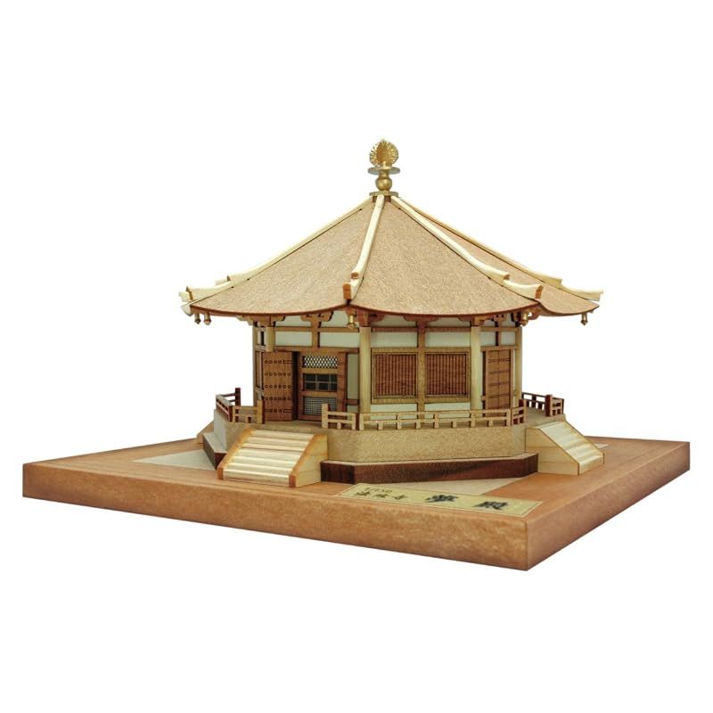【新品】 ウッディジョー 1/150 法隆寺 夢殿 木製模型 組立キット 0