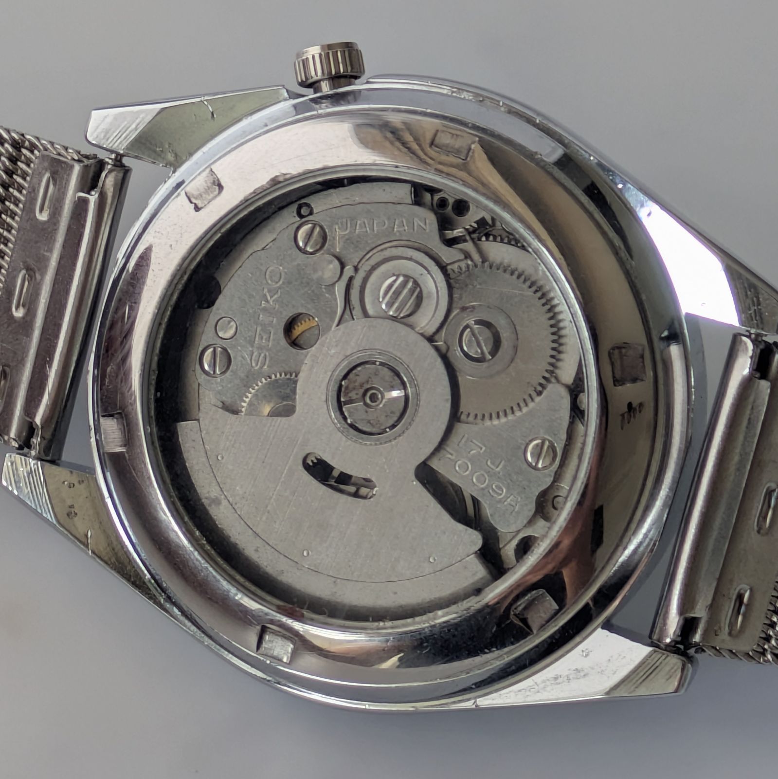 ジャンク SEIKO セイコー メンズ腕時計 自動巻き デイデイト 裏スケ 