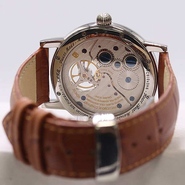 美品 稼働 フレデリックコンスタント FC910X3H6 手巻き 銀文字盤