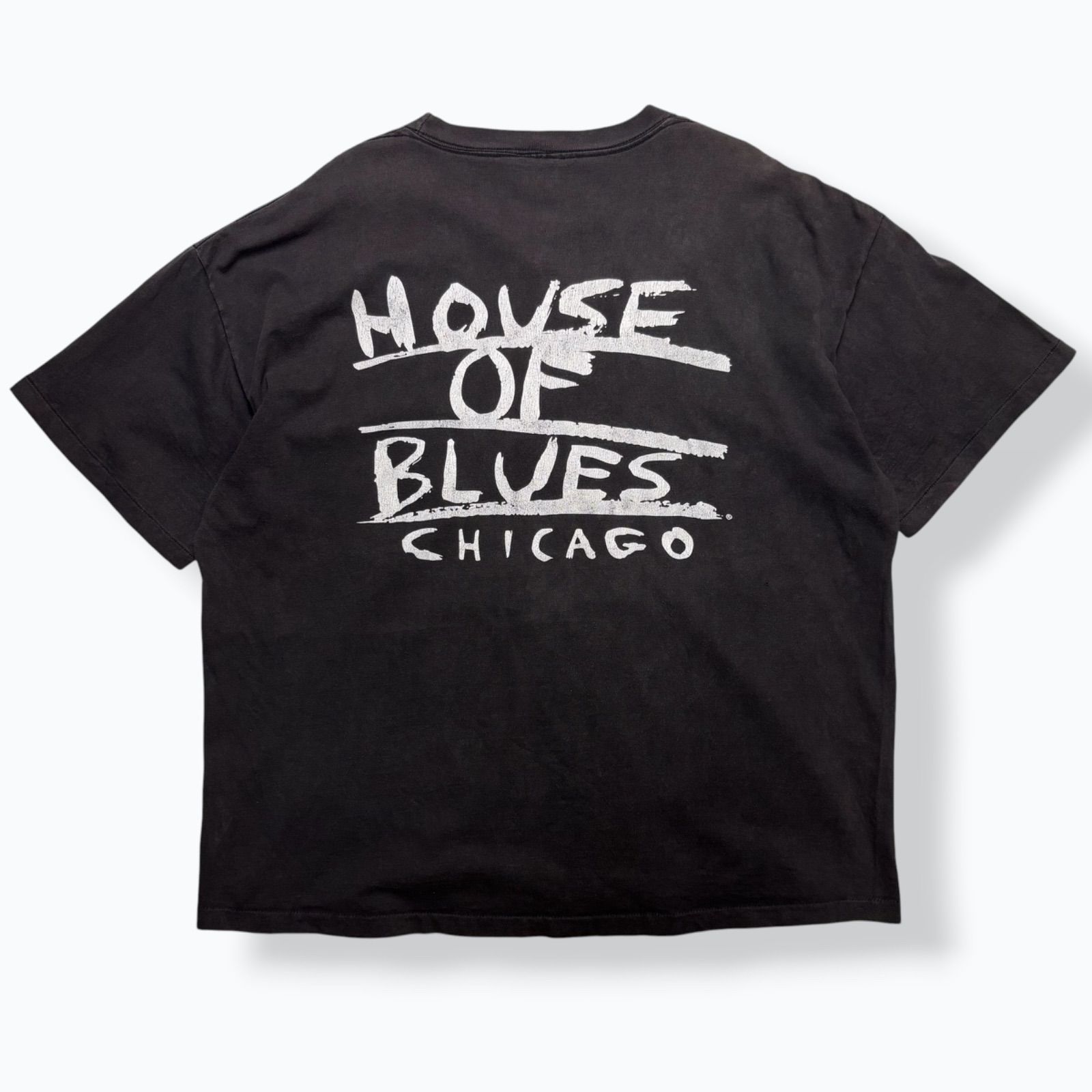 90s HOUSE OF BLUES Print T-Shirts Made in USA 【XXL】 90年代