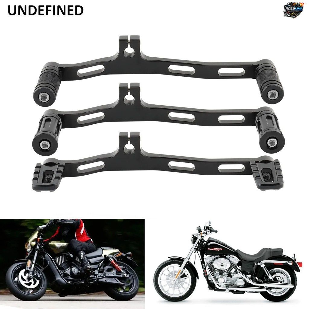 ハーレー ダイナ ストリート/ファットボブ ローライダー スーパー/ワイドグライド 91-17 用モーターサイクル ミッドコントロール ヒールト