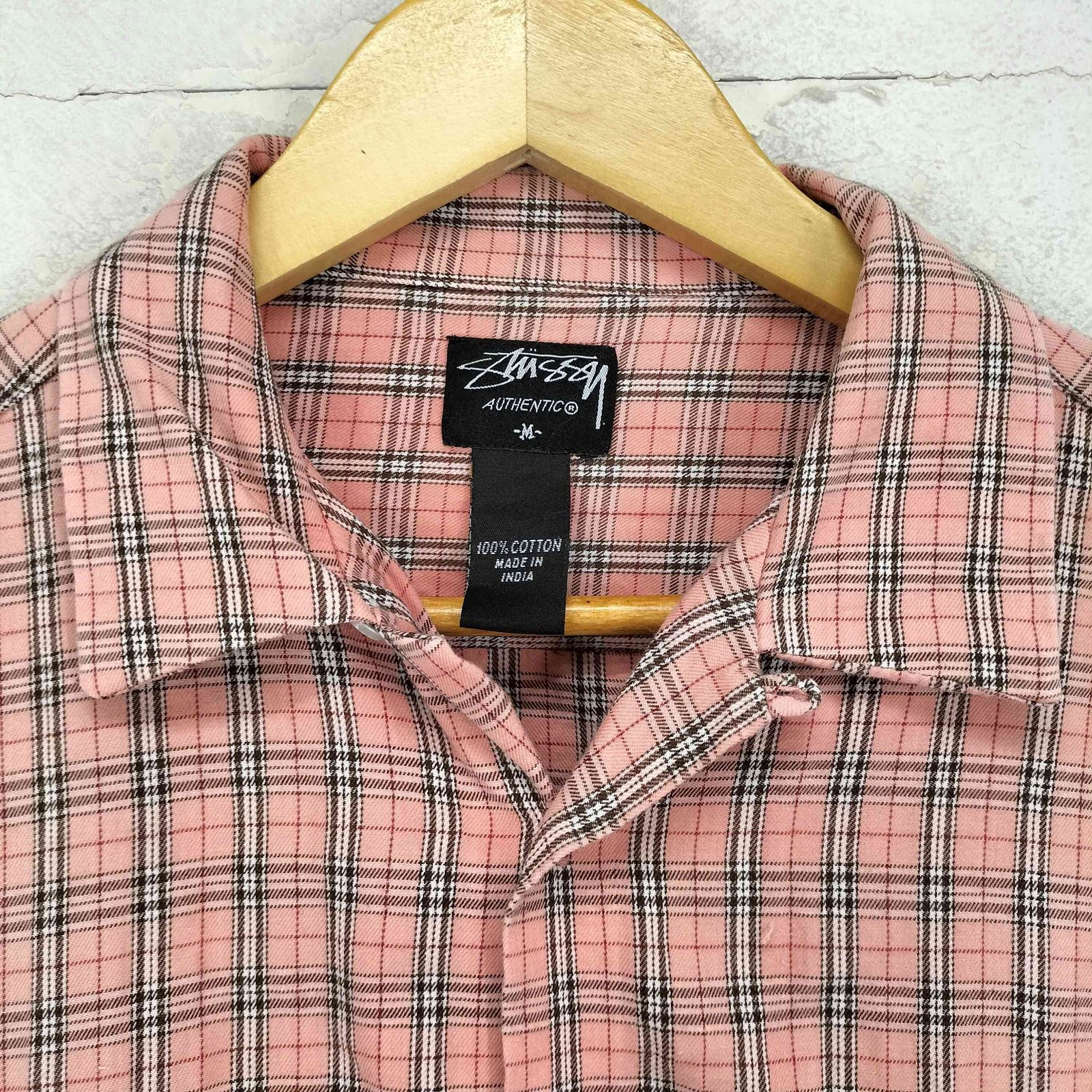 Stussy(ステューシー) ボックスシルエット 2ポケット開襟チェックシャツ ステューシー Stussy ボックスシルエット 2ポケット開襟チェックシャツ