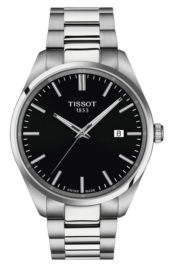 ティソット メンズ アクセサリー 腕時計 Tissot PR 100 Classic Bracelet Watch 40mm Black ブラック