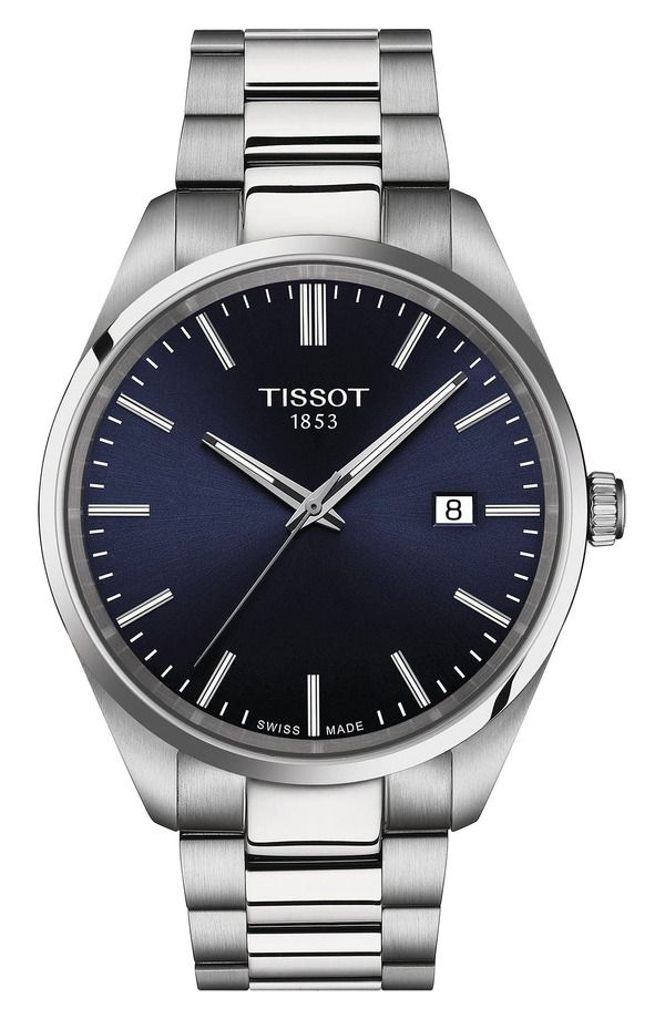 ティソット メンズ アクセサリー 腕時計 Tissot PR 100 Classic Bracelet Watch 40mm Blue ブルー