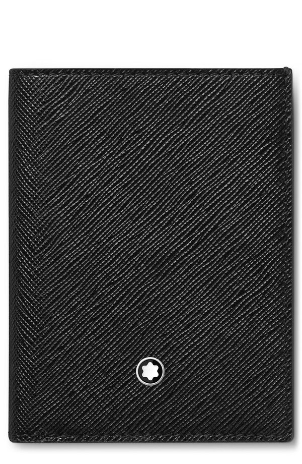 モンブラン レディース バッグ ミニ レザー Montblanc Mini Sartorialeather Bifold Wallet Black ブラック